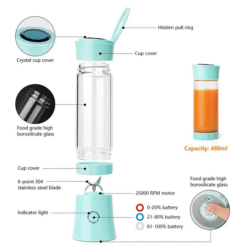 My Blender trådlös mixer med glaskaraff