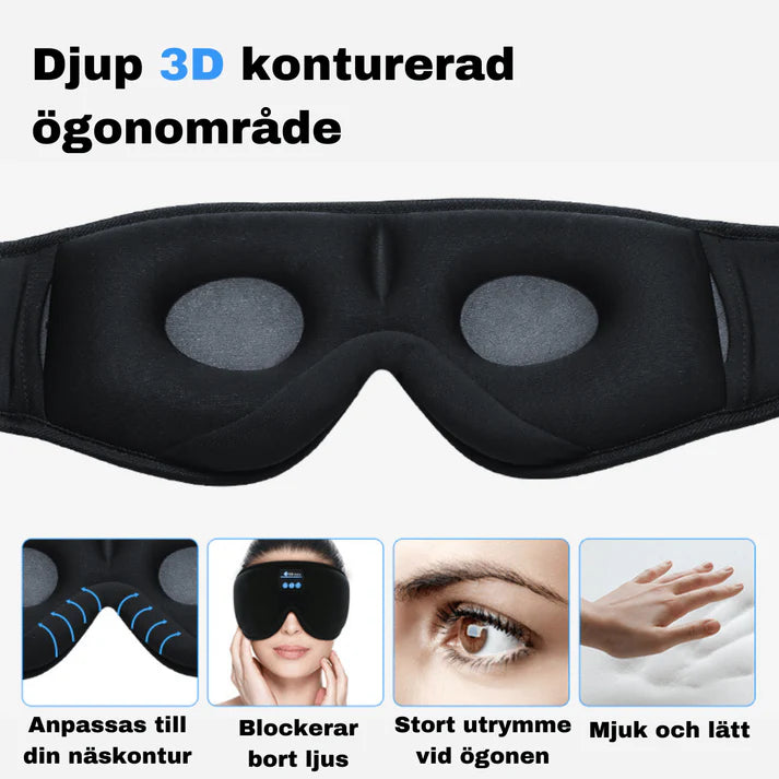 3D Sovmask med inbyggt ljud