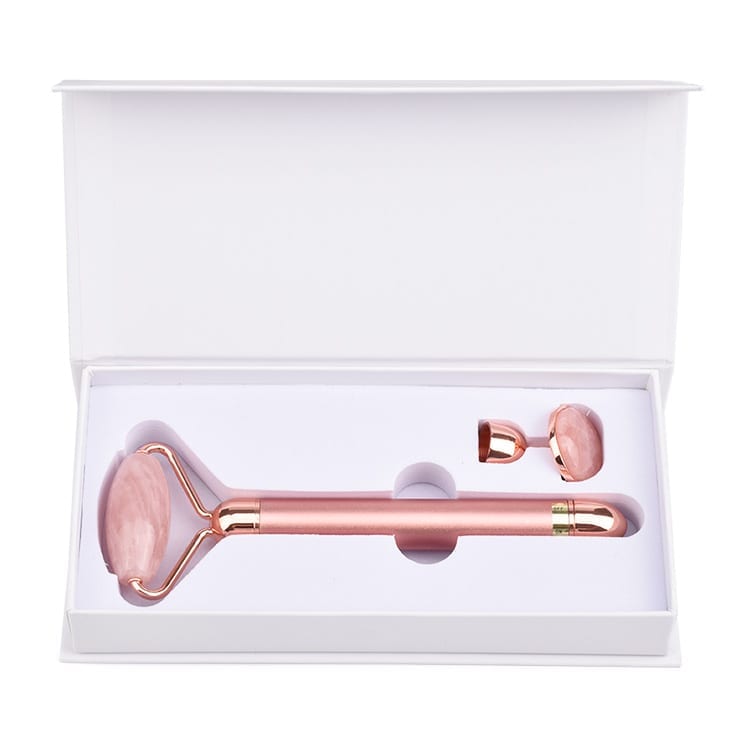 Elektrisk Rose Quartz Roller Kit